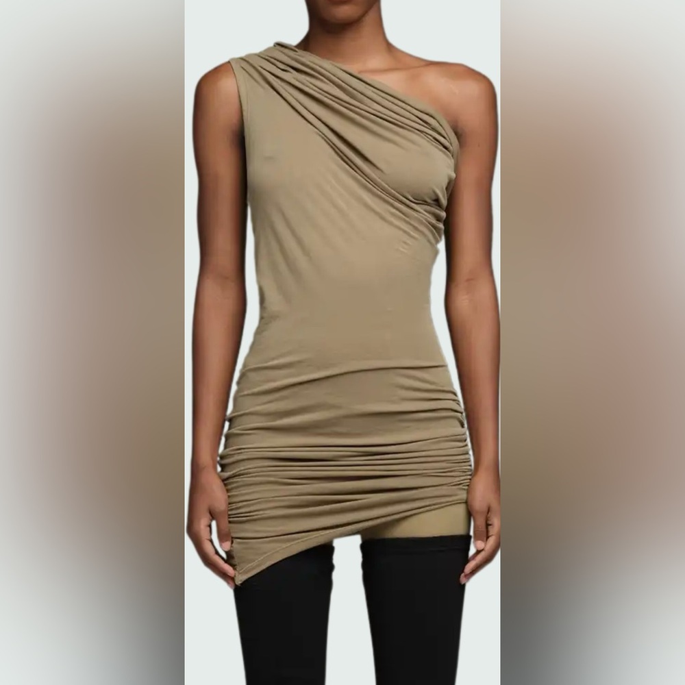 ENTIRE STUDIOS Mini Pillar Dress Sand